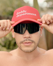 Load image into Gallery viewer, Daddy Department Red Trucker Hat
