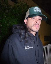 Load image into Gallery viewer, The &quot;COZY&quot; Hoodie in Raven Black / Night of the Living Daddies Trucker included
